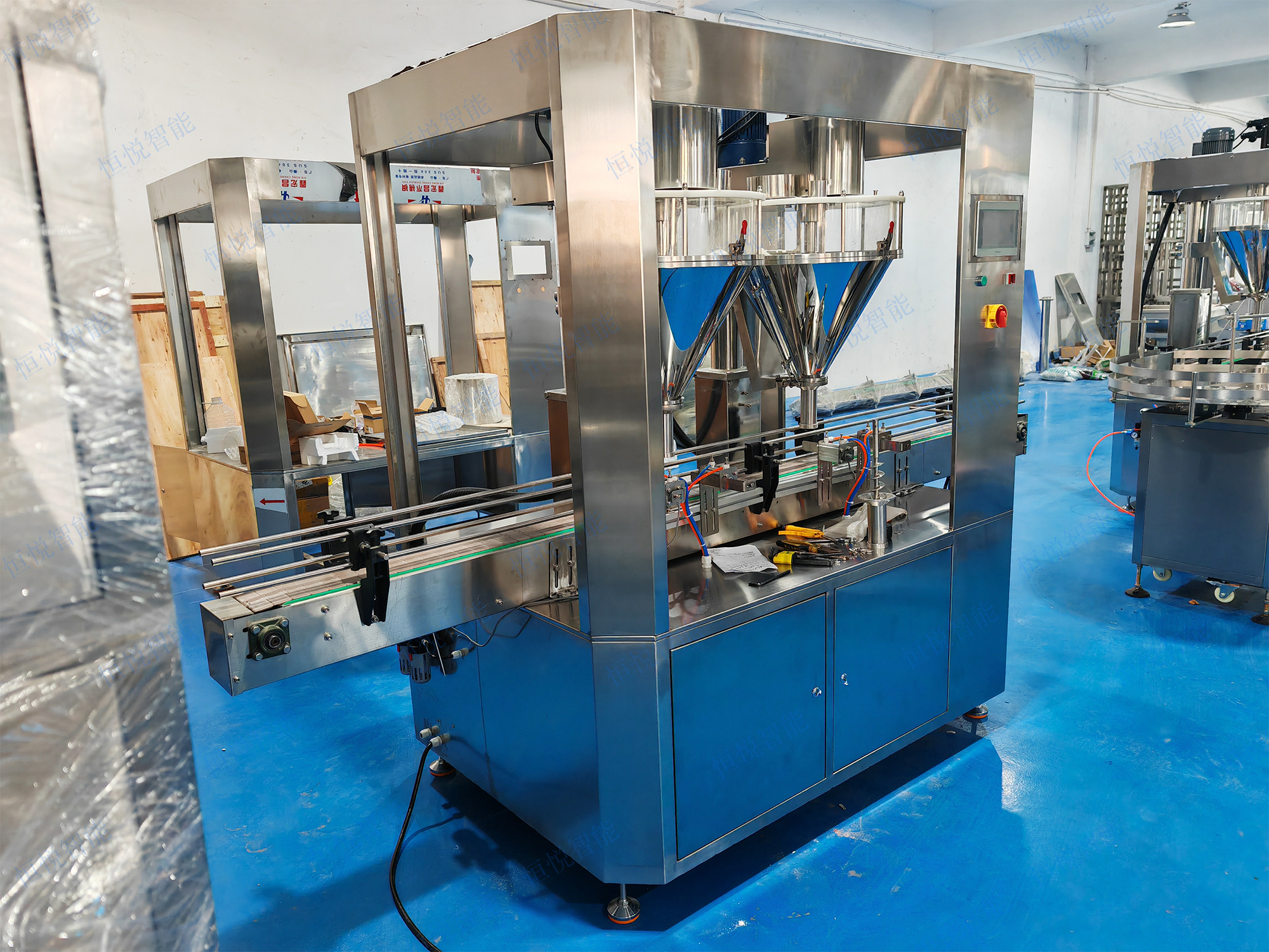 粉劑雙頭全自動(dòng)灌裝機(jī)