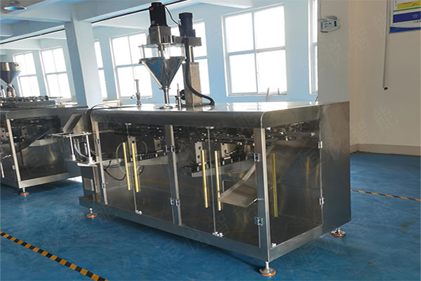 水平給袋式包裝機應用于粉末顆粒狀、液體膏體狀、顆粒醬料包裝